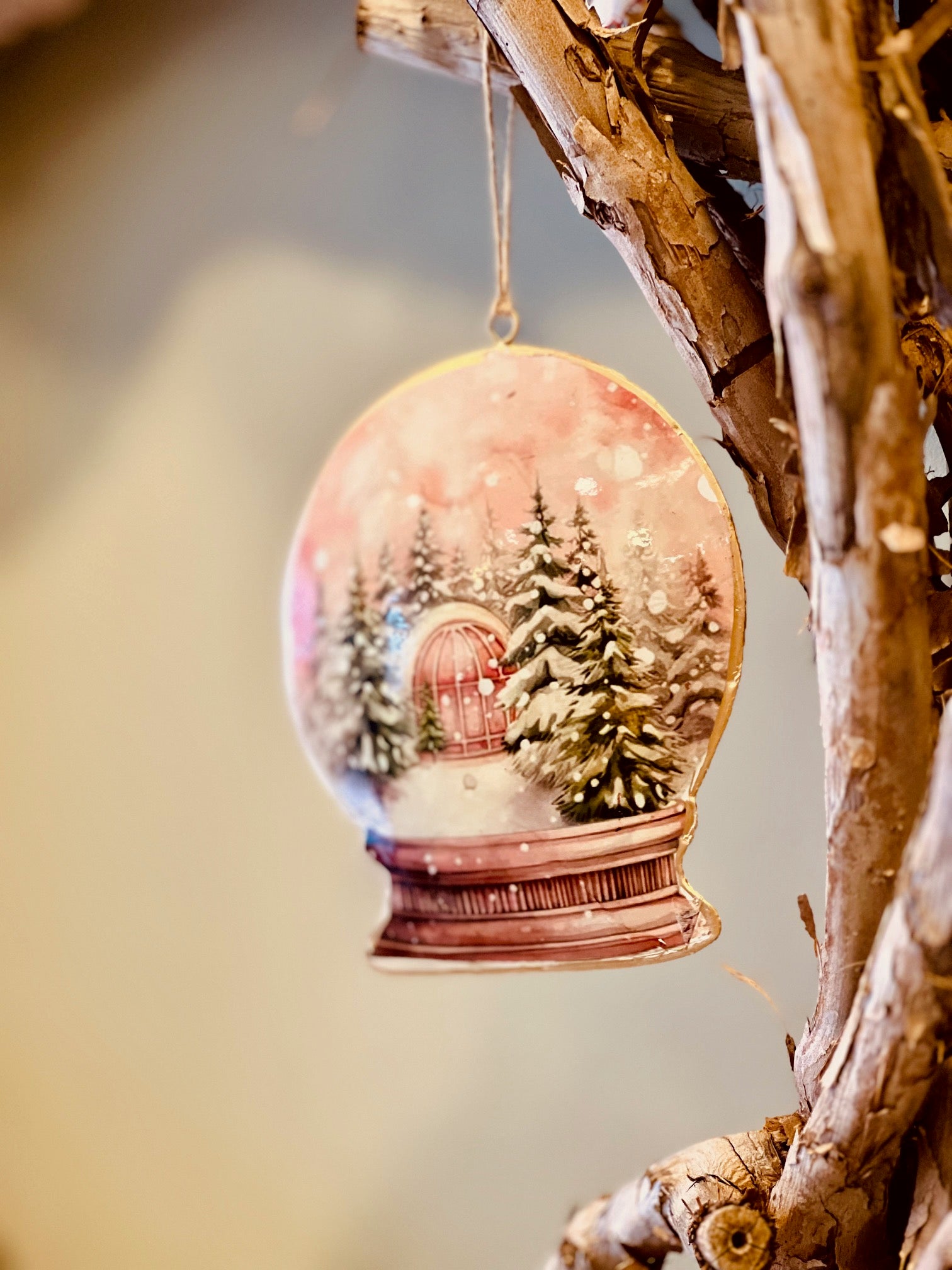 Adorno Navidad Bosque Nevado